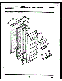 03 - Refrigerator Door Parts parts for Frigidaire Refrigerator RS196GCH3 from AppliancePartsPros.com