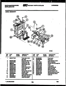 07 - Ice Door, Dispenser And Water Tank parts for Frigidaire Refrigerator RS220MCD1 from AppliancePartsPros.com