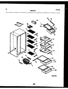 06 - Shelves And Supports parts for Frigidaire Refrigerator RS227MCW2 from AppliancePartsPros.com