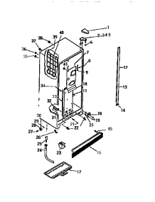05 - Cabinet parts for Frigidaire Refrigerator RS229GCV3 from AppliancePartsPros.com