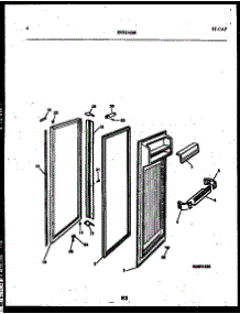 03 - Refrigerator Door Parts parts for Frigidaire Refrigerator RS249MCD2 from AppliancePartsPros.com