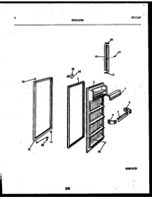 03 - Refrigerator Door Parts parts for Frigidaire Refrigerator RSG192NCD1 from AppliancePartsPros.com
