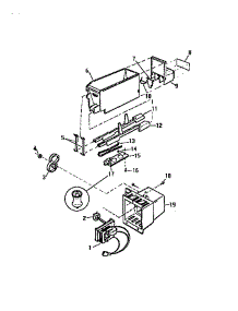 08 - Ice Bucket & Motor parts for Frigidaire Refrigerator RS229GCV1 from AppliancePartsPros.com