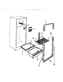 03 - Shelving & Frame parts for Frigidaire Refrigerator RT114GLW5 from AppliancePartsPros.com