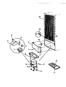 06 - Condensor & Miscellaneous parts for Frigidaire Refrigerator RT114GCW1 from AppliancePartsPros.com