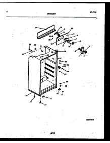 03 - Cabinet Parts parts for Frigidaire Refrigerator RT143NLWC from AppliancePartsPros.com