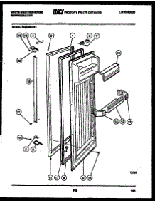03 - Refrigerator Door Parts parts for Frigidaire Refrigerator RS220MCF1 from AppliancePartsPros.com