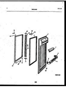03 - Refrigerator Door Parts parts for Frigidaire Refrigerator RS229MCW3 from AppliancePartsPros.com