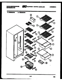 05 - Shelves And Supports parts for Frigidaire Refrigerator RS226GCH2 from AppliancePartsPros.com