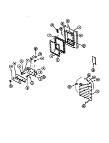 06 - Ice Door, Dispenser And Water Tank parts for Frigidaire Refrigerator RS249JCF0 from AppliancePartsPros.com
