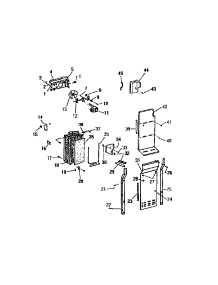 07 - Evaporator And Fan Motor parts for Frigidaire Refrigerator RS259ESD1 from AppliancePartsPros.com