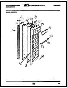 03 - Refrigerator Door Parts parts for Frigidaire Refrigerator RS229MCV2 from AppliancePartsPros.com