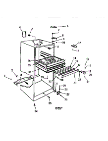04 - Cabinet parts for Frigidaire Refrigerator RT114GLV5 from AppliancePartsPros.com