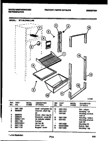 05 - Shelves And Supports parts for Frigidaire Refrigerator RT114LCW6 from AppliancePartsPros.com