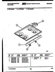03 - Cooktop Parts parts for Frigidaire Range GF770HXD3 from AppliancePartsPros.com