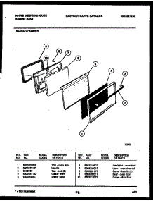 05 - Door Parts parts for Frigidaire Range GF830ND4 from AppliancePartsPros.com