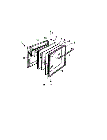 06 - Door parts for Frigidaire Range GF830HXF0 from AppliancePartsPros.com
