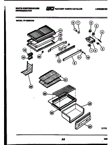 04 - Shelves And Supports parts for Frigidaire Refrigerator RT155MCV0 from AppliancePartsPros.com
