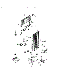 04 - Cooling System parts for Frigidaire Refrigerator RT156HCH2 from AppliancePartsPros.com