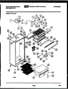 03 - Cabinet Parts parts for Frigidaire Refrigerator RT154LCW1 from AppliancePartsPros.com