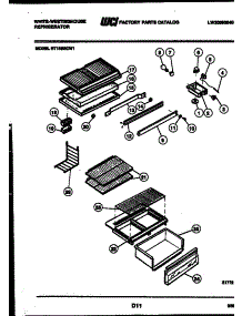 04 - Shelves And Supports parts for Frigidaire Refrigerator RT155MCD1 from AppliancePartsPros.com