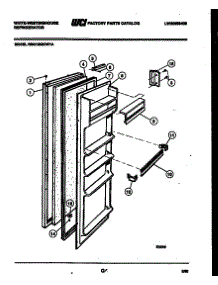 03 - Refrigerator Door Parts parts for Frigidaire Refrigerator RSG192GCV1A from AppliancePartsPros.com