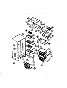 05 - Shelves And Supports parts for Frigidaire Refrigerator RS249JCH0 from AppliancePartsPros.com