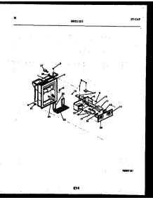 11 - Ice Door, Dispenser And Water Tank parts for Frigidaire Refrigerator RS249NCW1 from AppliancePartsPros.com