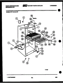 03 - Cabinet Parts parts for Frigidaire Refrigerator RT114LCH1 from AppliancePartsPros.com