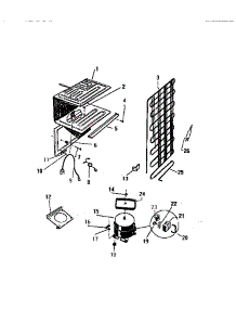 04 - Cooling Systems parts for Frigidaire Refrigerator RT142GCV3 from AppliancePartsPros.com