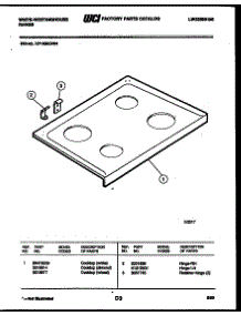 03 - Cooktop Parts parts for Frigidaire Range KF100KDW4 from AppliancePartsPros.com