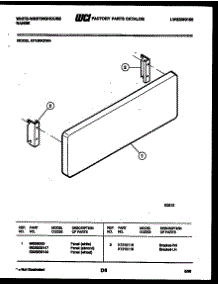 07 - Panel With Bracket parts for Frigidaire Range KF100KDW4 from AppliancePartsPros.com