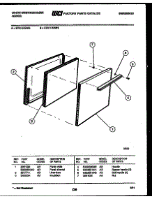 03 - Door Parts parts for Frigidaire Range KF211KDW3 from AppliancePartsPros.com