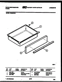 07 - Drawer Parts parts for Frigidaire Range KF320JDH3 from AppliancePartsPros.com