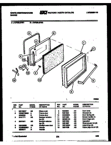 04 - Door Parts parts for Frigidaire Range KF320JDD1 from AppliancePartsPros.com