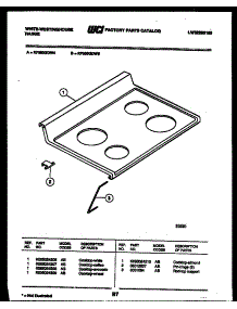 03 - Cooktop Parts parts for Frigidaire Range KF350GDF4 from AppliancePartsPros.com