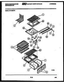 04 - Shelves And Supports parts for Frigidaire Refrigerator RT175MCW1 from AppliancePartsPros.com