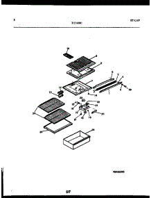 05 - Shelves And Supports parts for Frigidaire Refrigerator RT143SCD0 from AppliancePartsPros.com