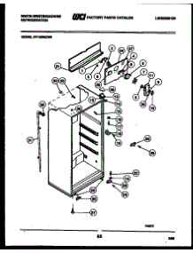 03 - Cabinet Parts parts for Frigidaire Refrigerator RT153MCW0 from AppliancePartsPros.com
