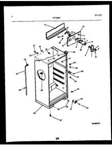 04 - Cabinet Parts parts for Frigidaire Refrigerator RT163SLW0 from AppliancePartsPros.com