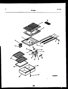 05 - Shelves And Supports parts for Frigidaire Refrigerator RT163SLW0 from AppliancePartsPros.com