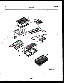 05 - Shelves And Supports parts for Frigidaire Refrigerator RT171NCW1 from AppliancePartsPros.com