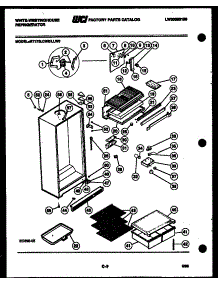 03 - Cabinet Parts parts for Frigidaire Refrigerator RT173LCD0 from AppliancePartsPros.com