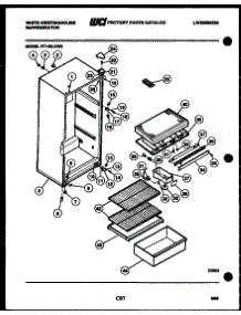 03 - Cabinet Parts parts for Frigidaire Refrigerator RT163LCF1 from AppliancePartsPros.com