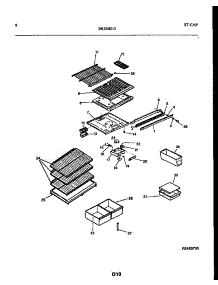 05 - Shelves And Supports parts for Frigidaire Refrigerator RT174NLW1 from AppliancePartsPros.com