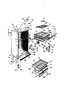 03 - Cabinet, Shelves, Divider parts for Frigidaire Refrigerator RT177GCH0 from AppliancePartsPros.com