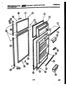 02 - Door Parts parts for Frigidaire Refrigerator RT190GCD5 from AppliancePartsPros.com