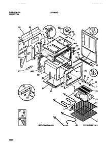 03 - Body parts for Frigidaire Range KF350GDW8 from AppliancePartsPros.com