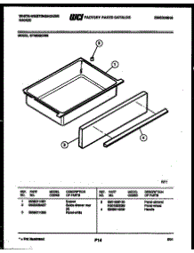 05 - Drawer Parts parts for Frigidaire Range KF420GDH6 from AppliancePartsPros.com