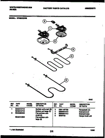 04 - Broiler Parts parts for Frigidaire Range KF420GDW8 from AppliancePartsPros.com